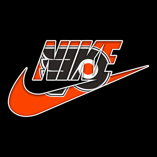 Philadelphia Flyers Nike logo vinyl decal